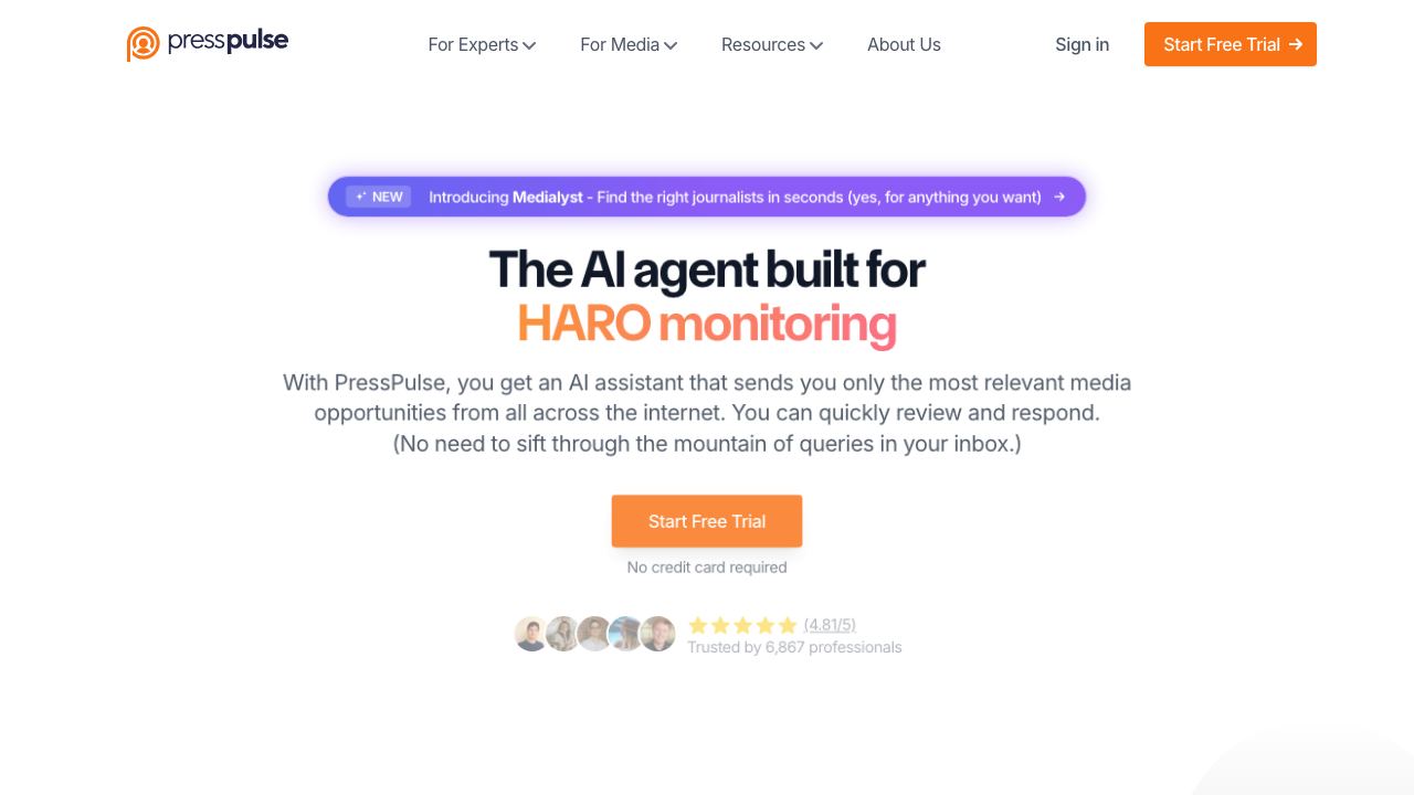 PressPulse AI 网站截图