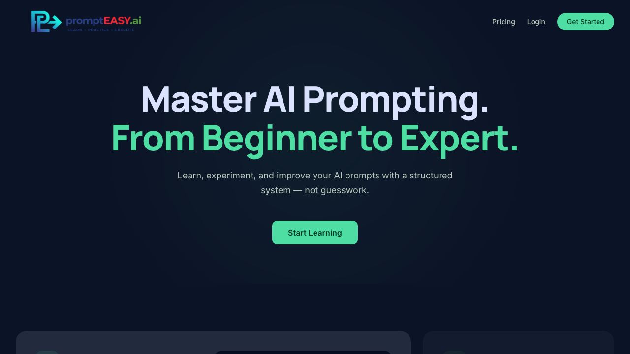 prompteasy.ai 网站截图