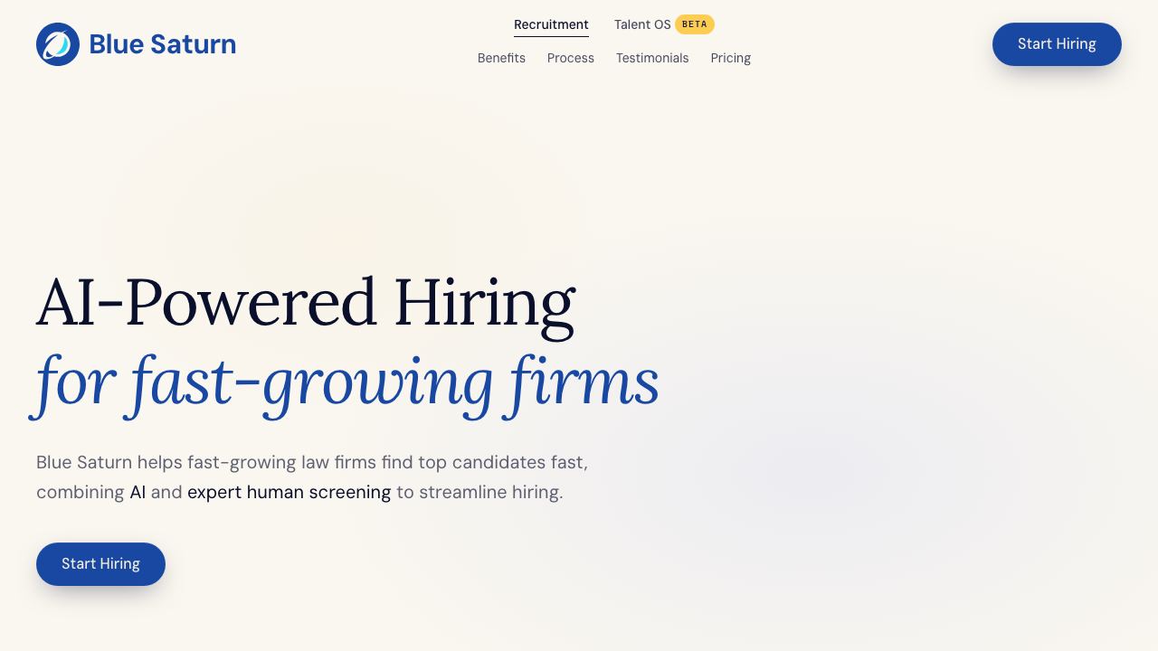 Recruiting Co-pilot website screenshot