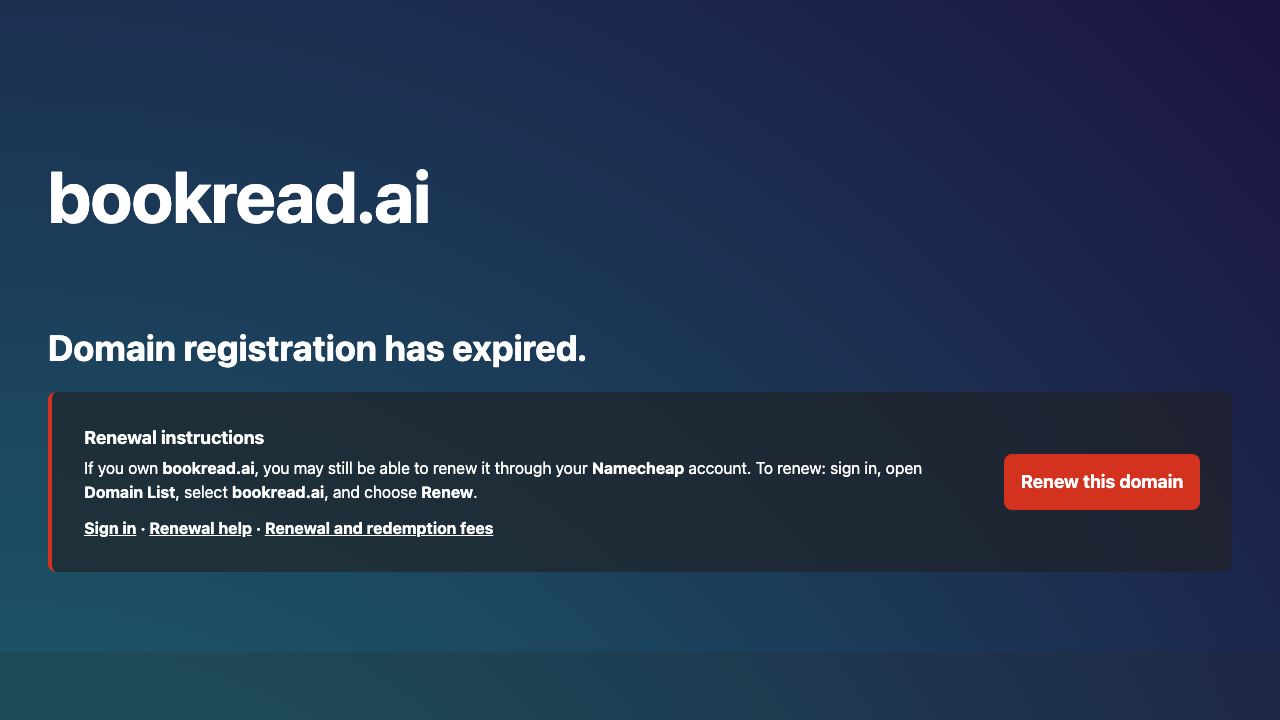 BookRead 网站截图