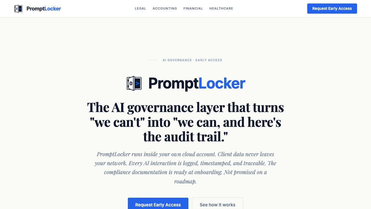 PromptLocker 网站截图