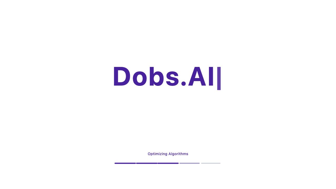 DOBS AI 网站截图