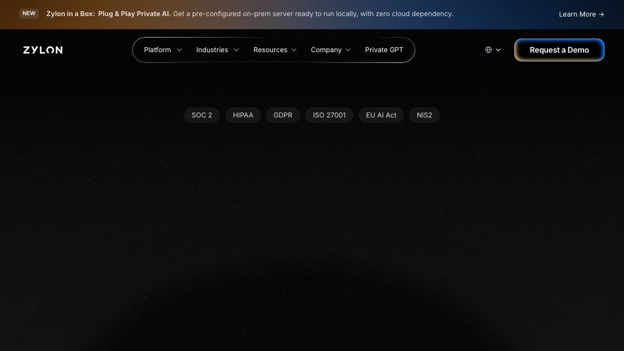 Zylon website screenshot