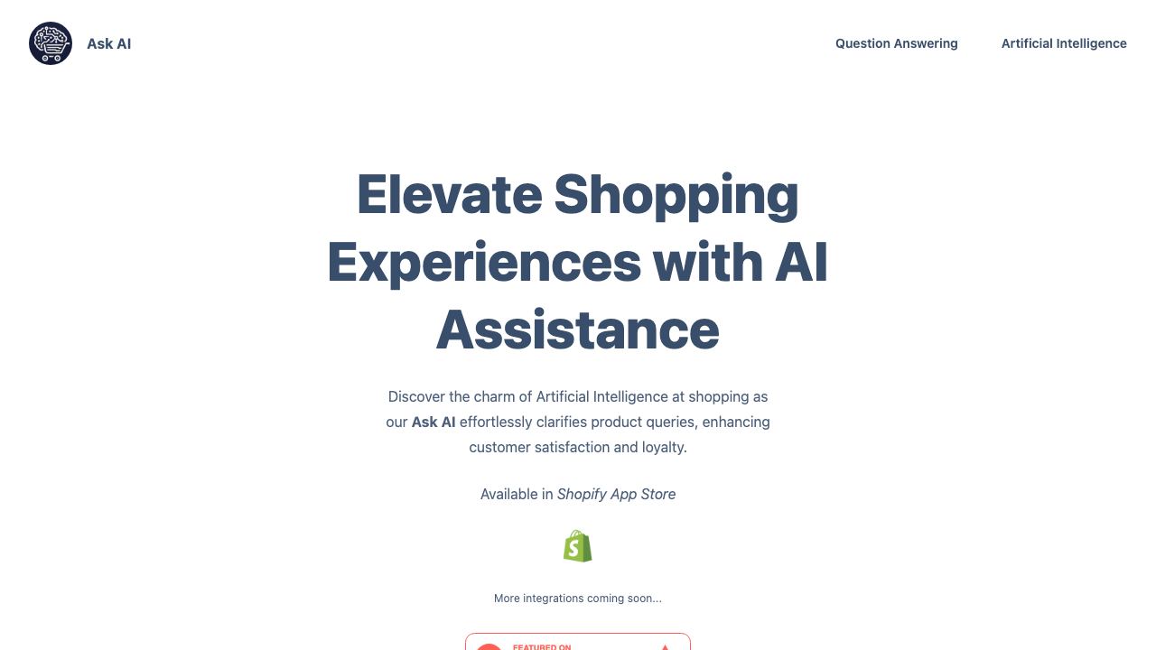 Ask AI by Coora 网站截图