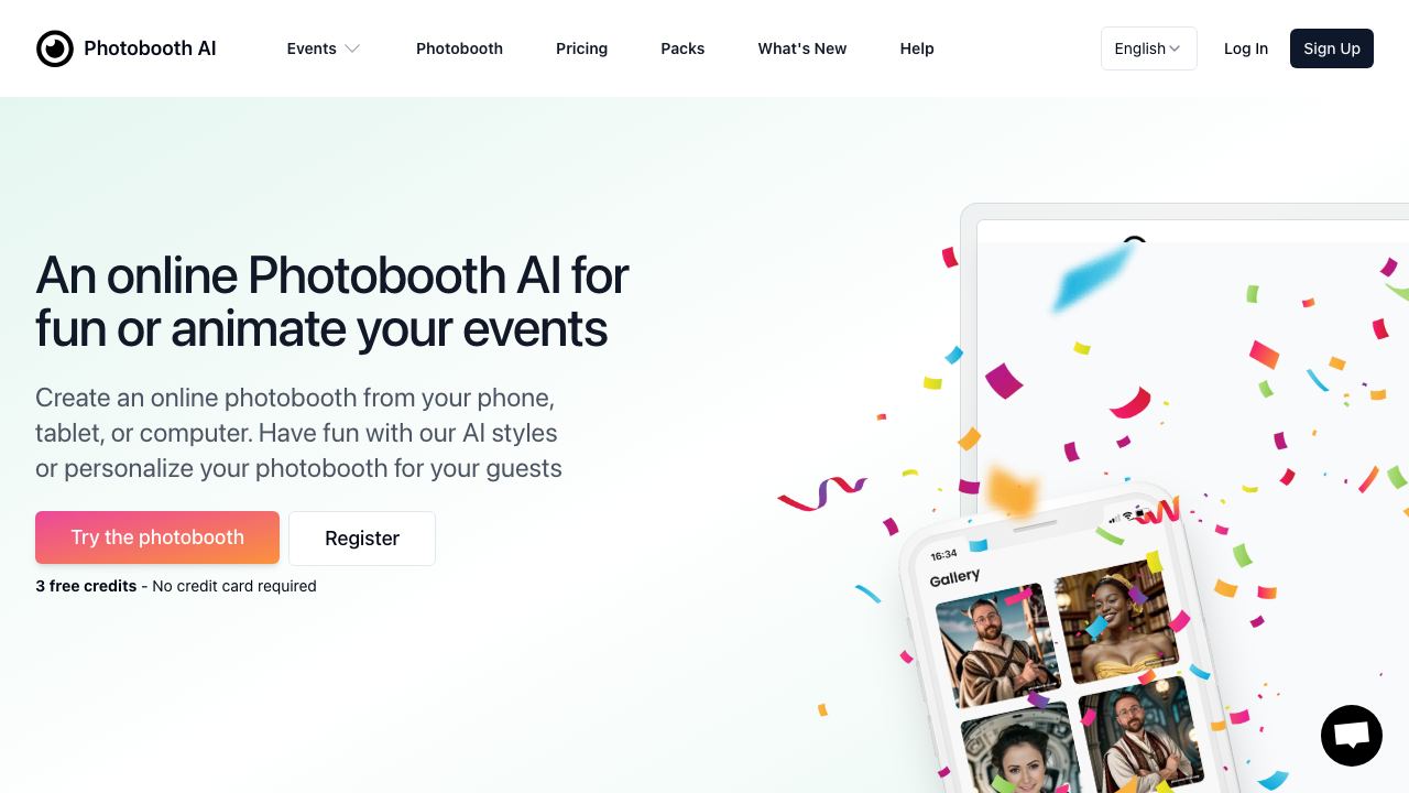 Photobooth AI 网站截图