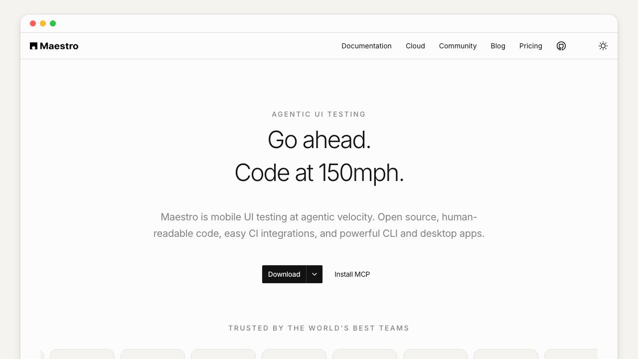 Maestro Studio Desktop Beta 网站截图