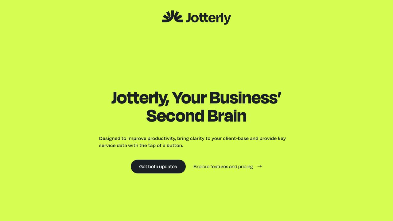 Jotterly 网站截图