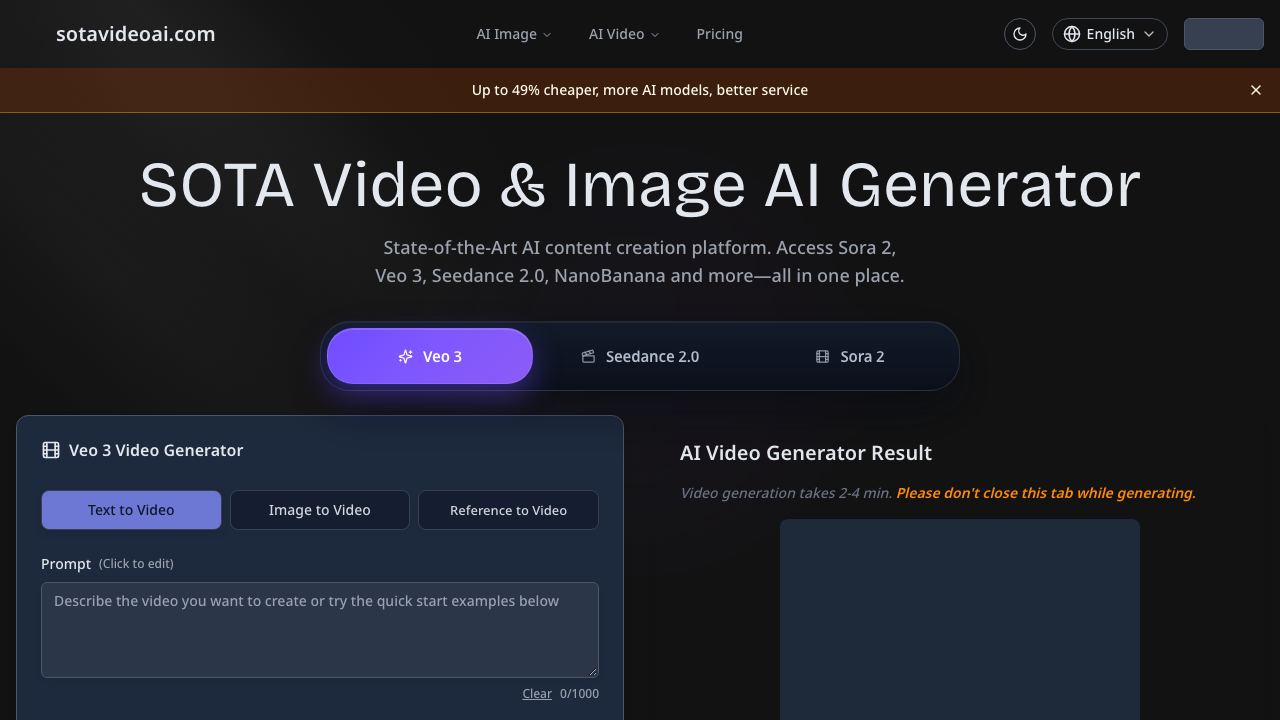 sora2ai.ai website screenshot