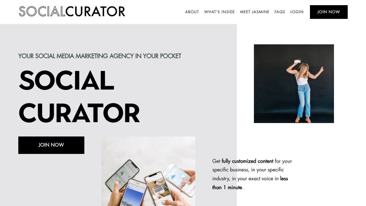 Social Curator 网站截图
