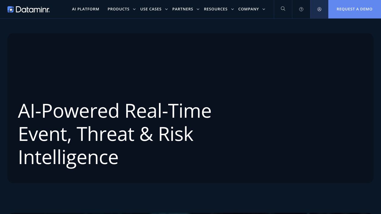 Dataminr website screenshot
