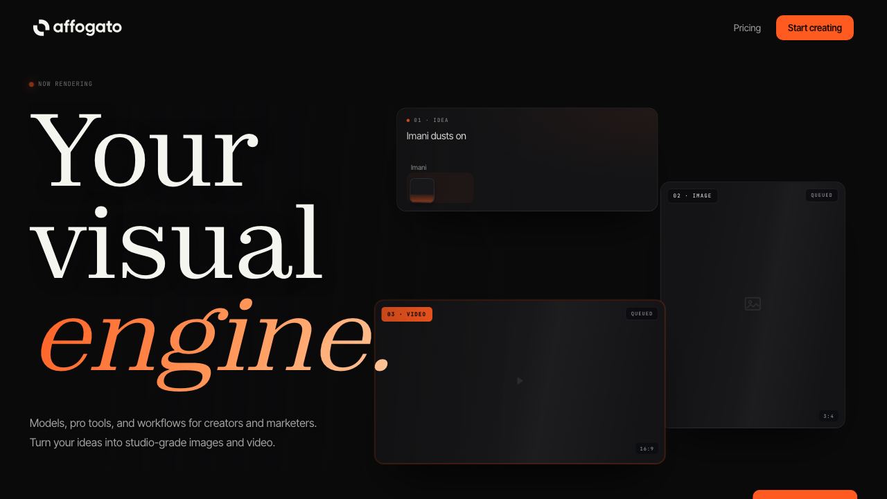 Rendernet website screenshot