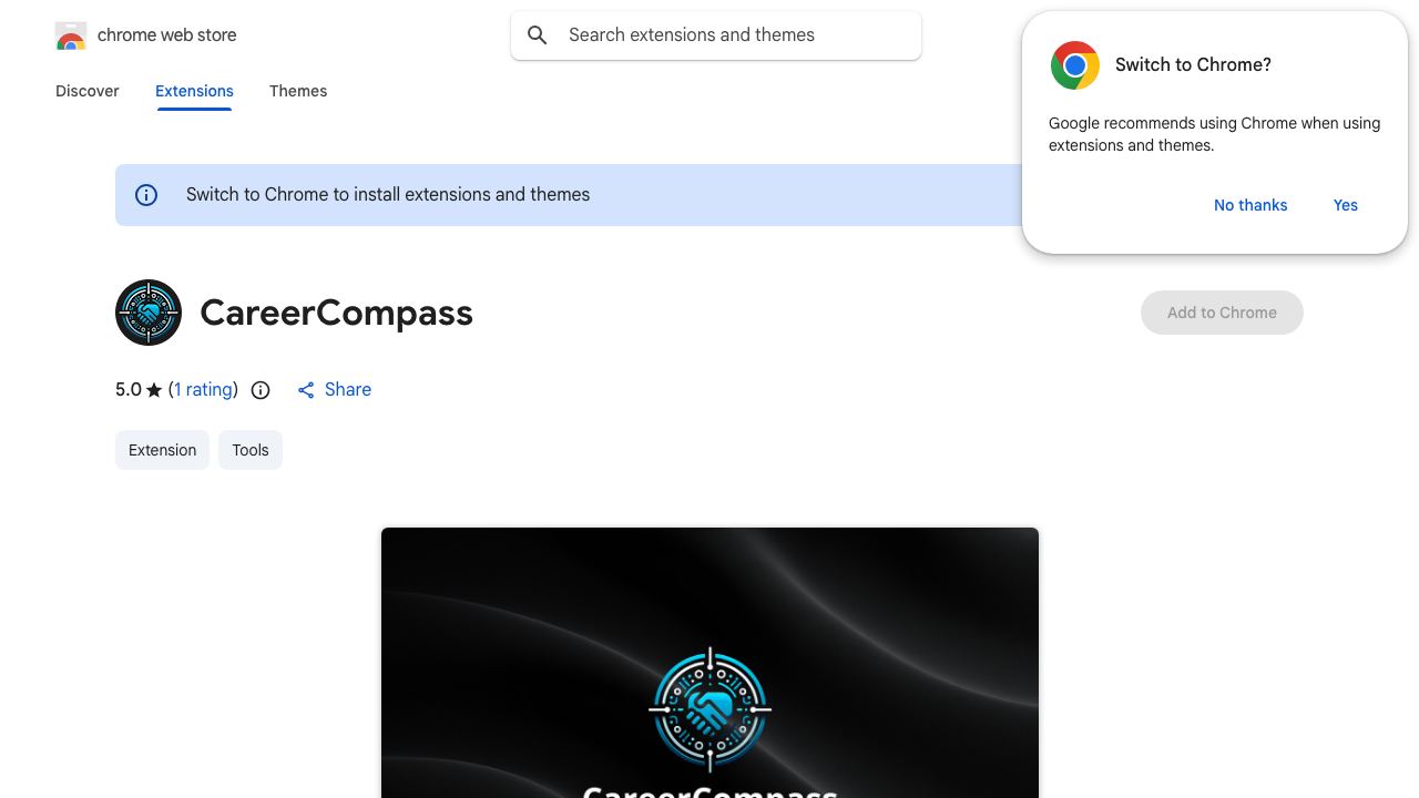 CareerCompass 网站截图