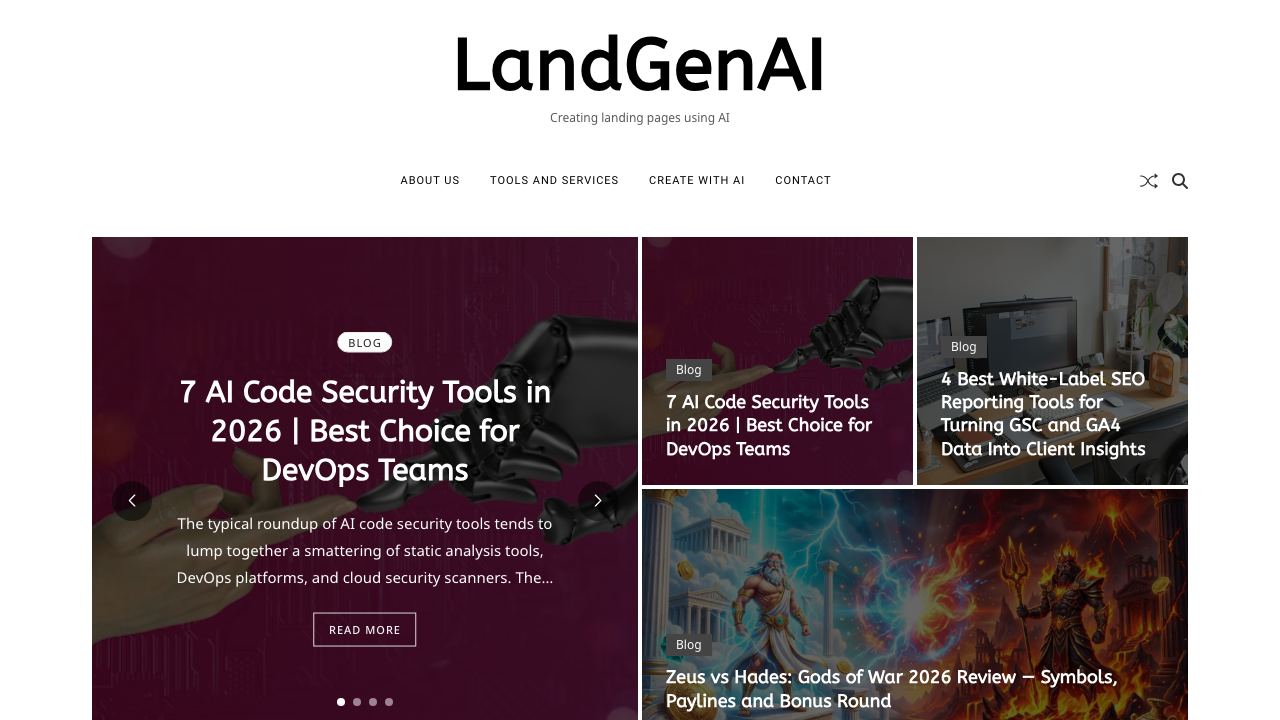 AI Landing Page Generator 网站截图