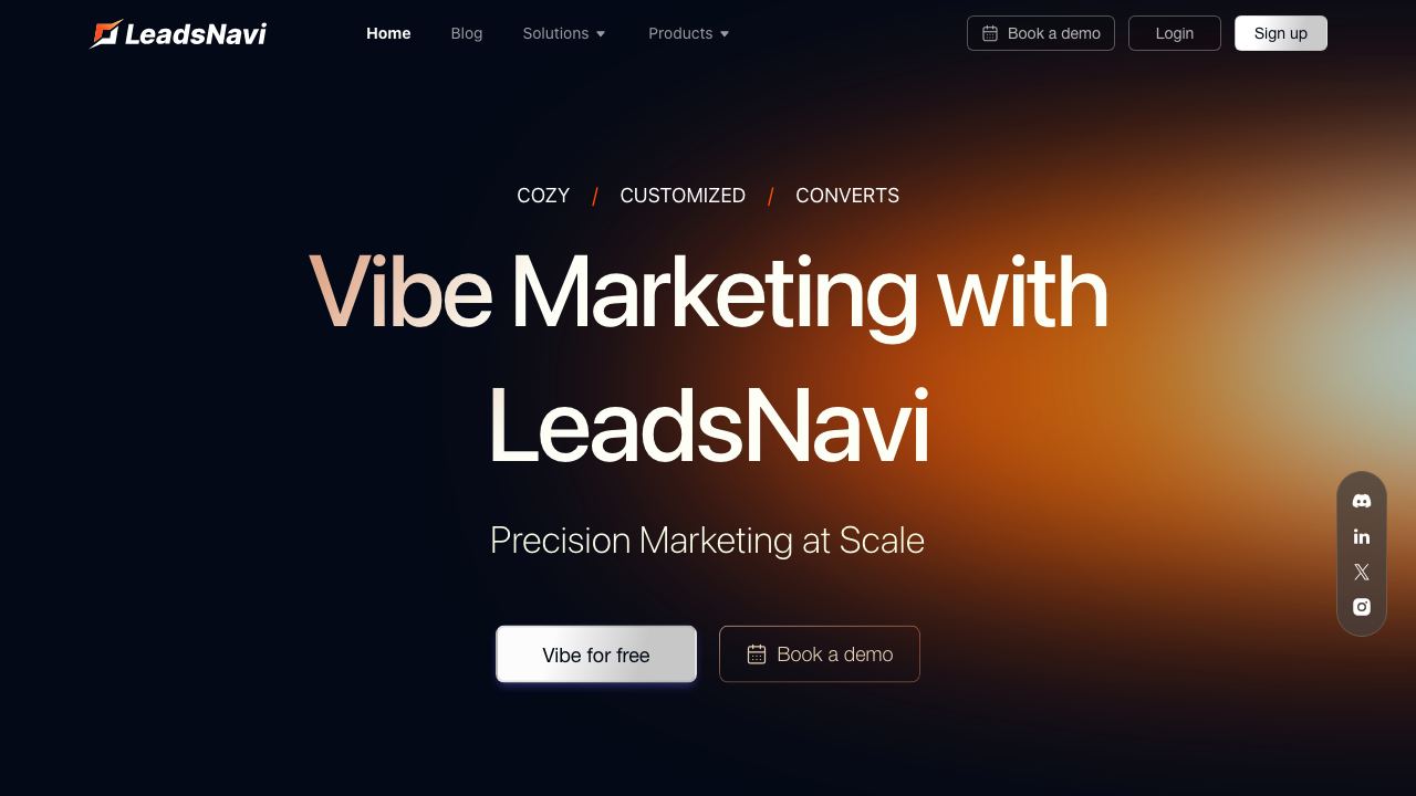 LeadsNavi 网站截图