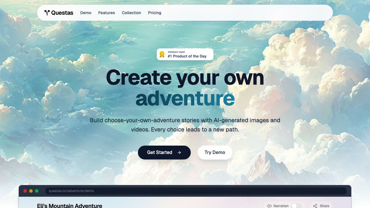 Questas 网站截图