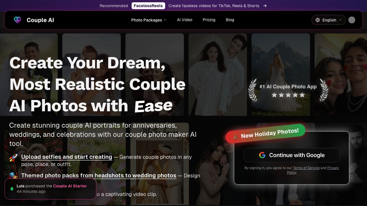 couple ai website screenshot