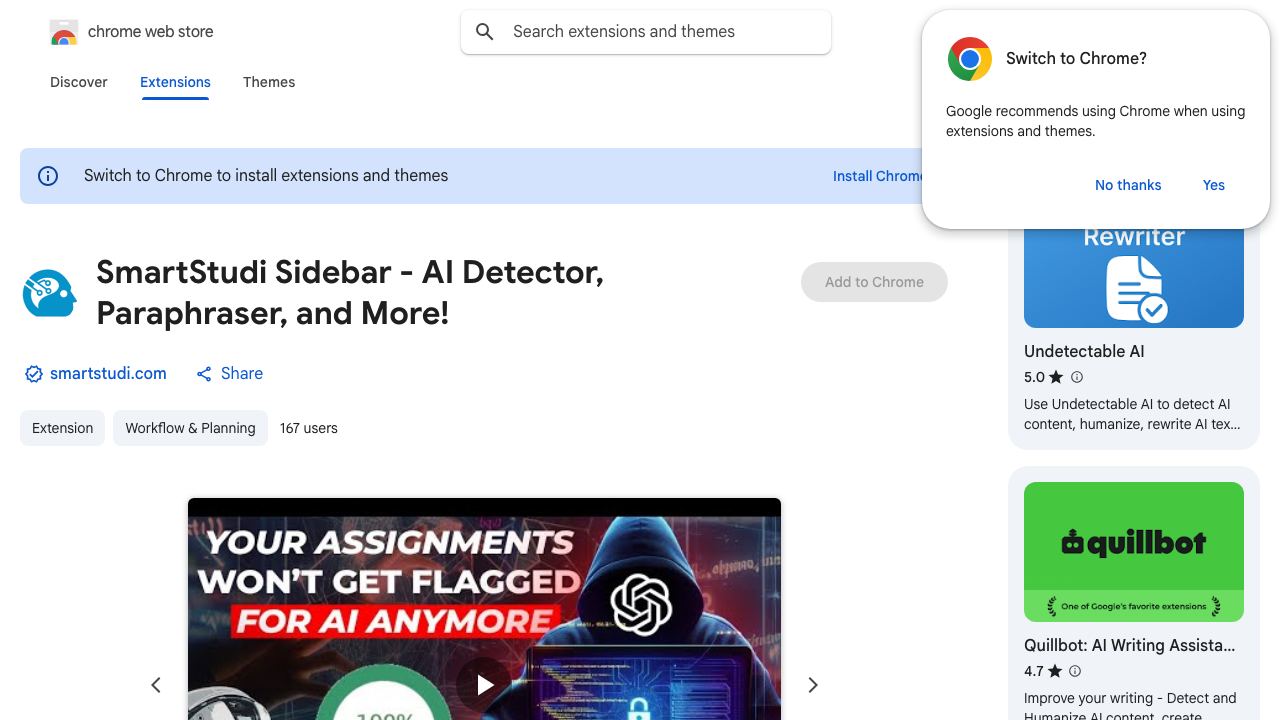 SmartStudi Sidebar 网站截图
