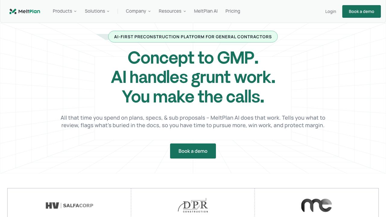 MeltPlan website screenshot