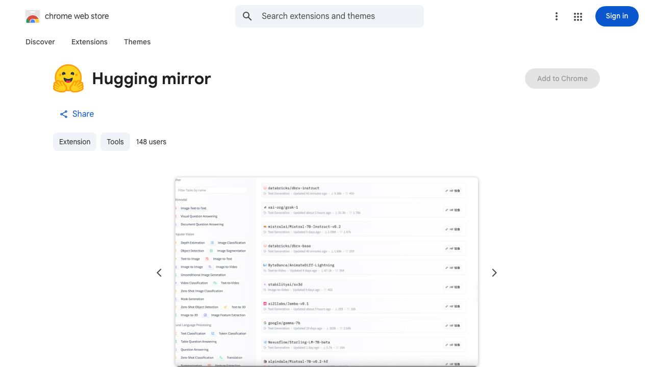 Hugging mirror 网站截图