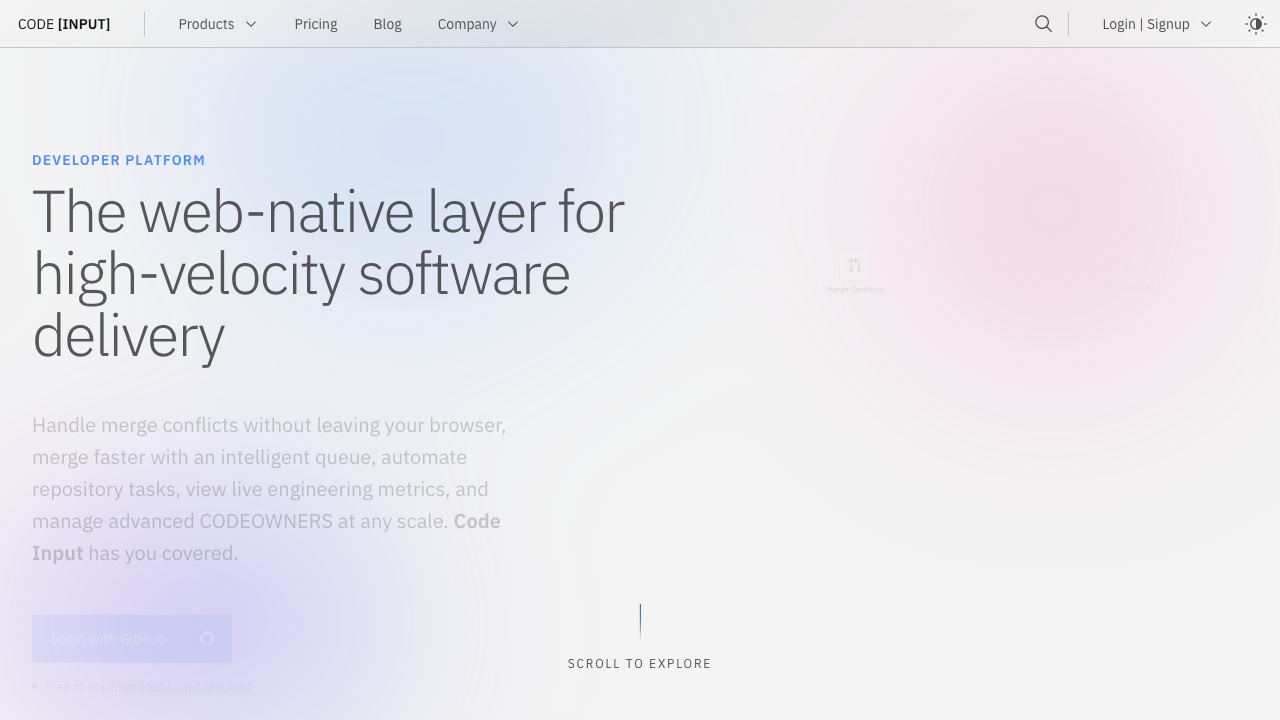 Code[Input] website screenshot