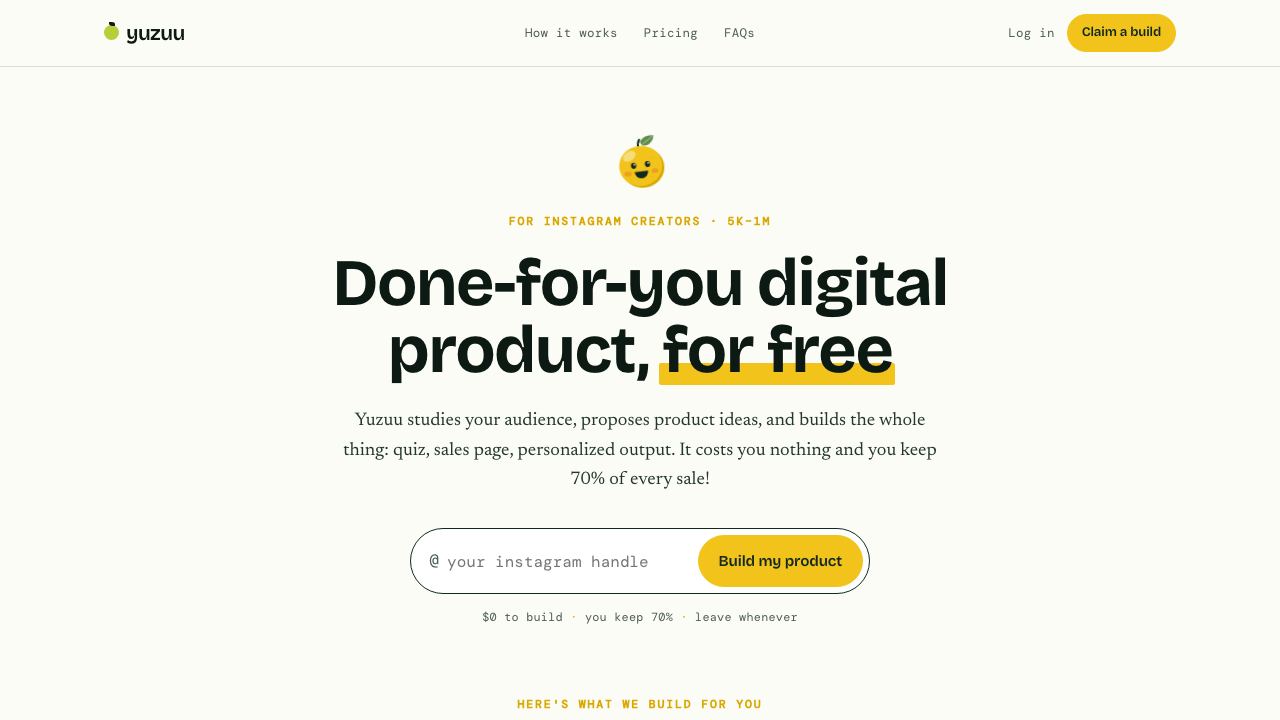 Yuzuu website screenshot