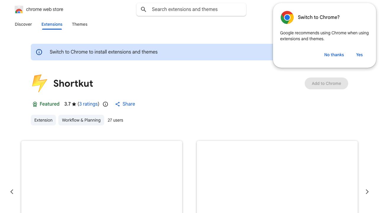 Shortkut 网站截图