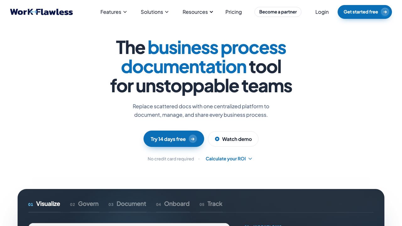 WorkFlawless 网站截图