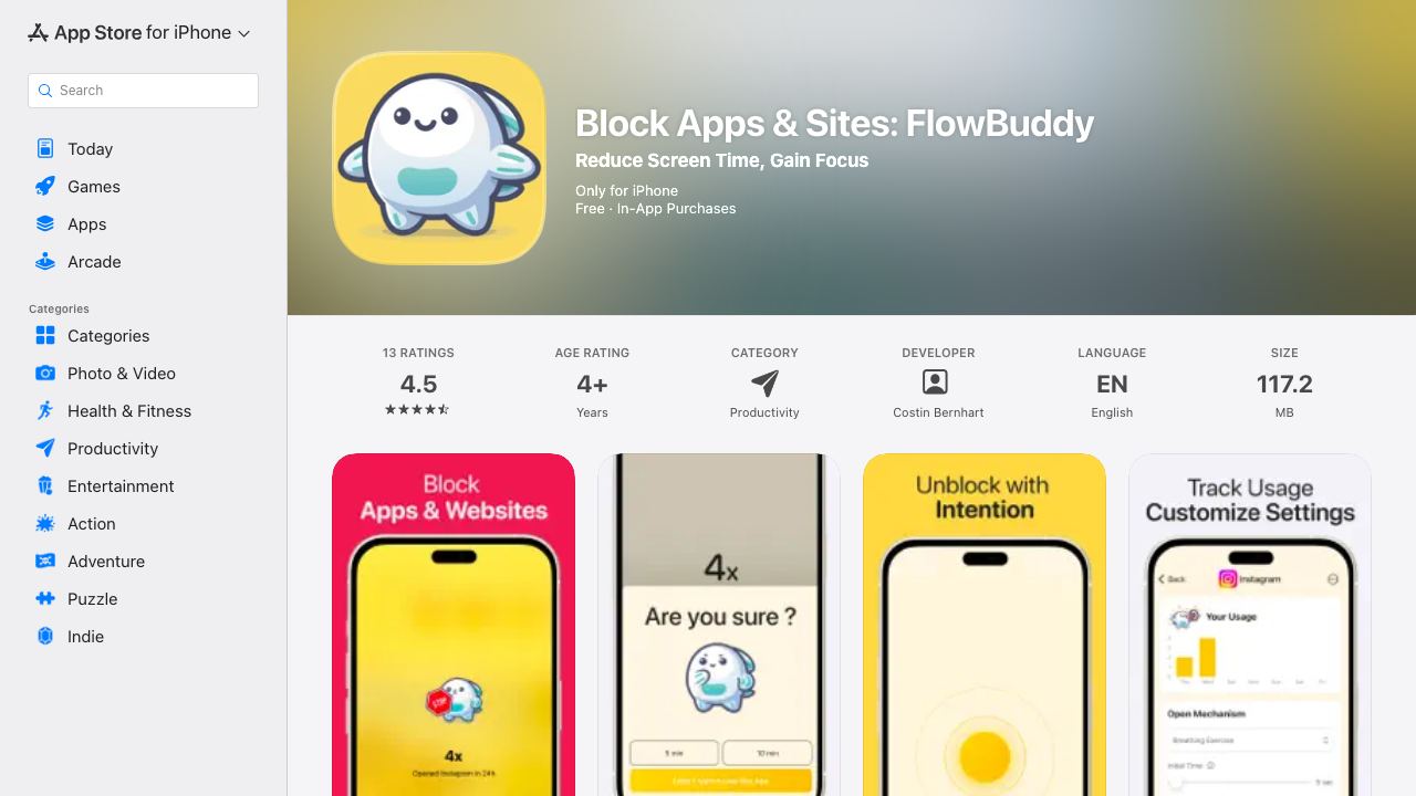 FlowBuddy 网站截图