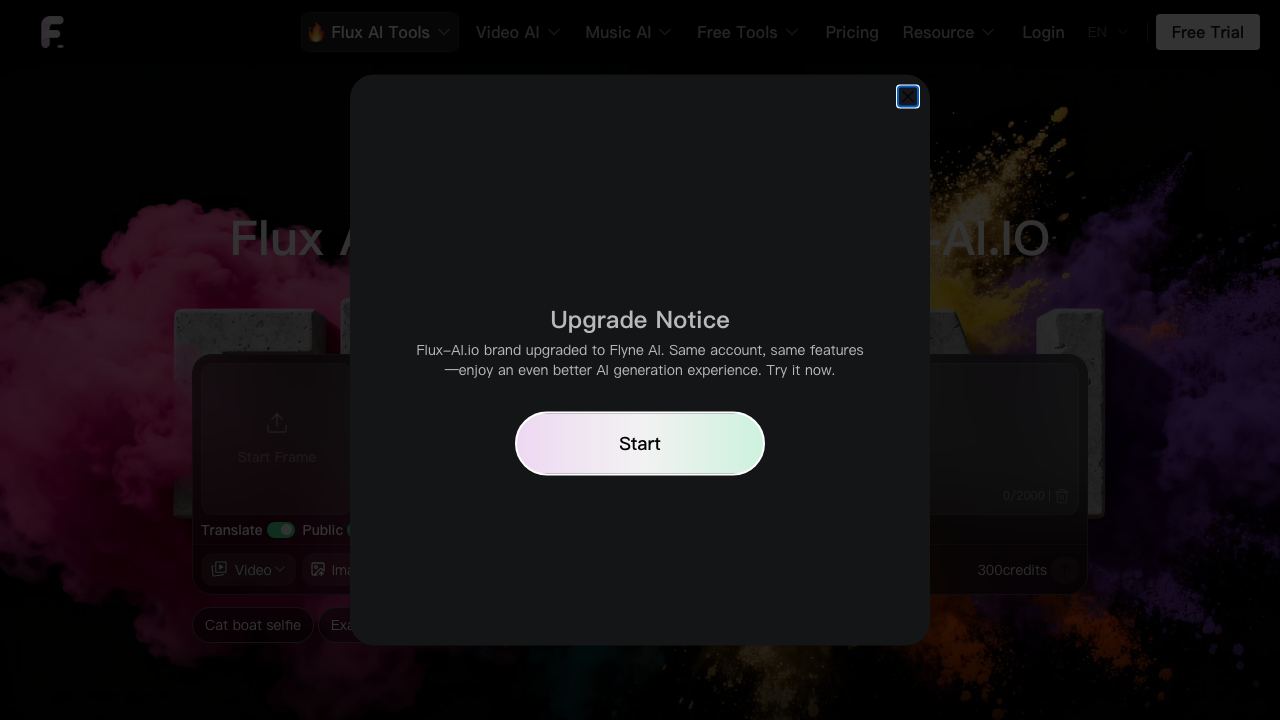 Flux AI AI 网站截图