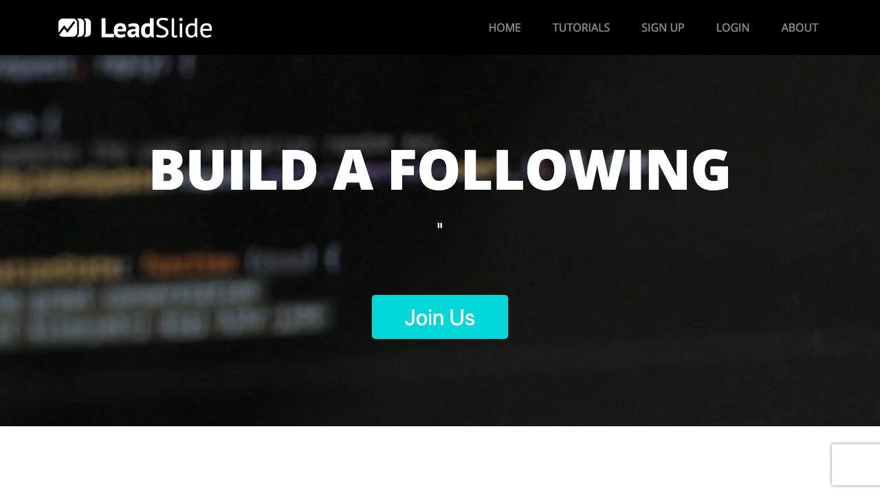 LeadSlide 网站截图