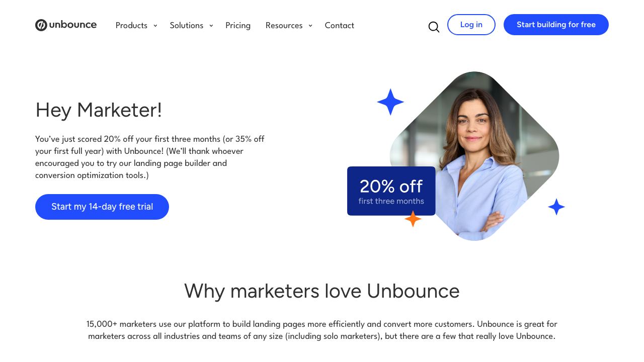 unbounce 网站截图