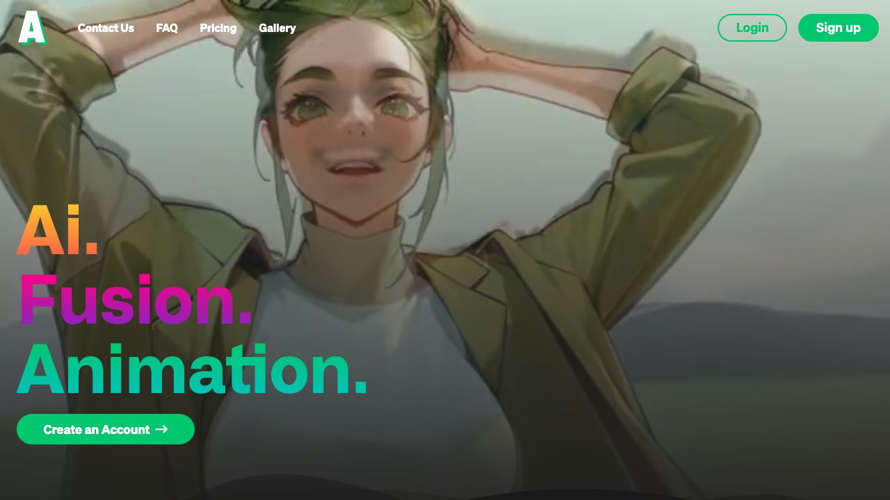 Animatable website screenshot