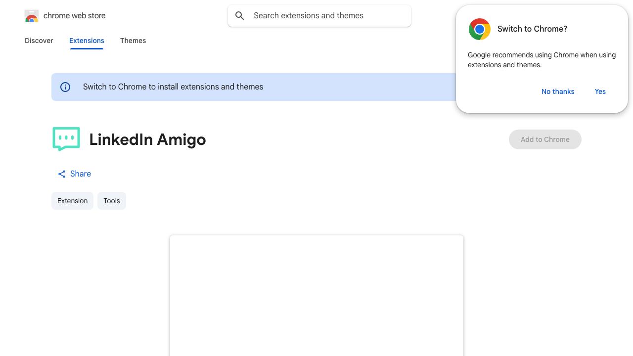 Linkedinamigo 网站截图