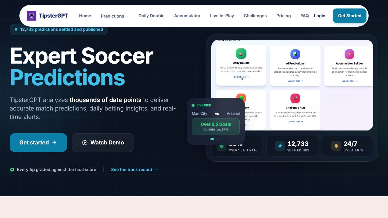TipsterGPT website screenshot