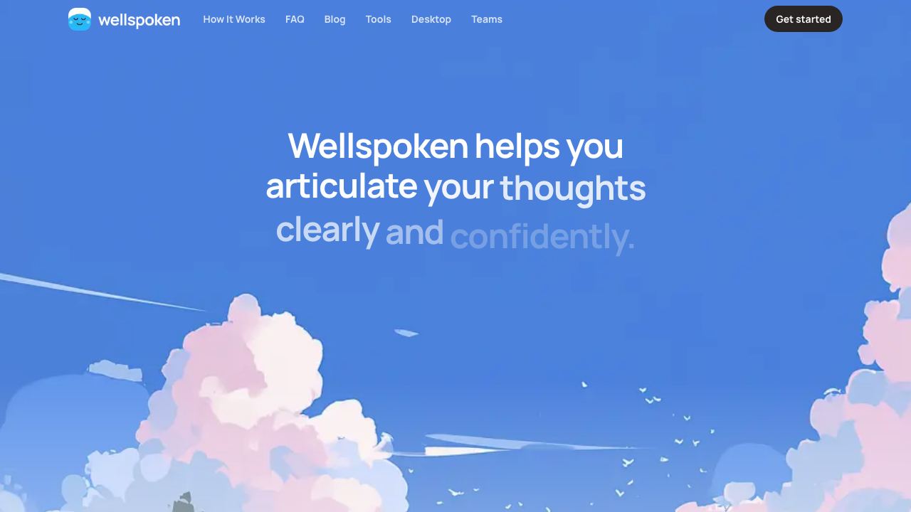 Wellspoken website screenshot