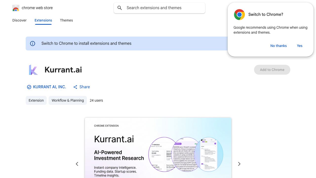 Kurrant.ai 网站截图