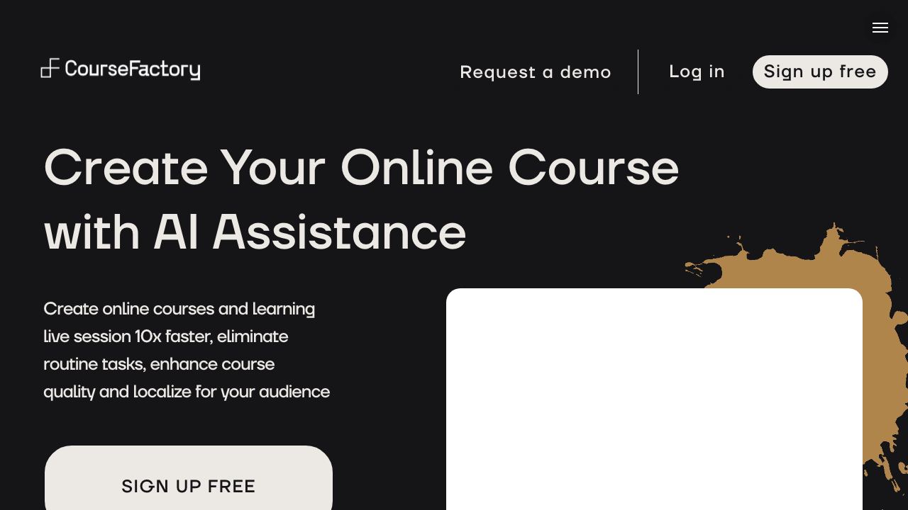 CourseFactory AI 网站截图