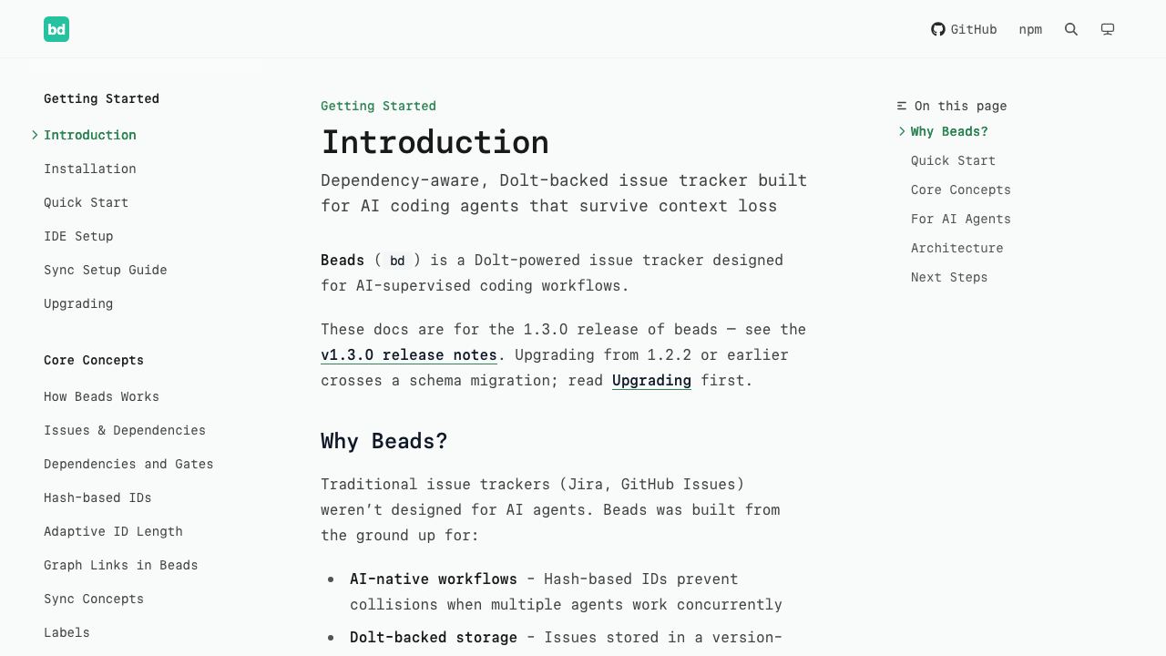 Beads 网站截图