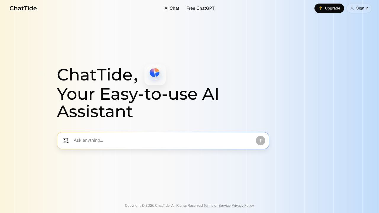 Chattide website screenshot
