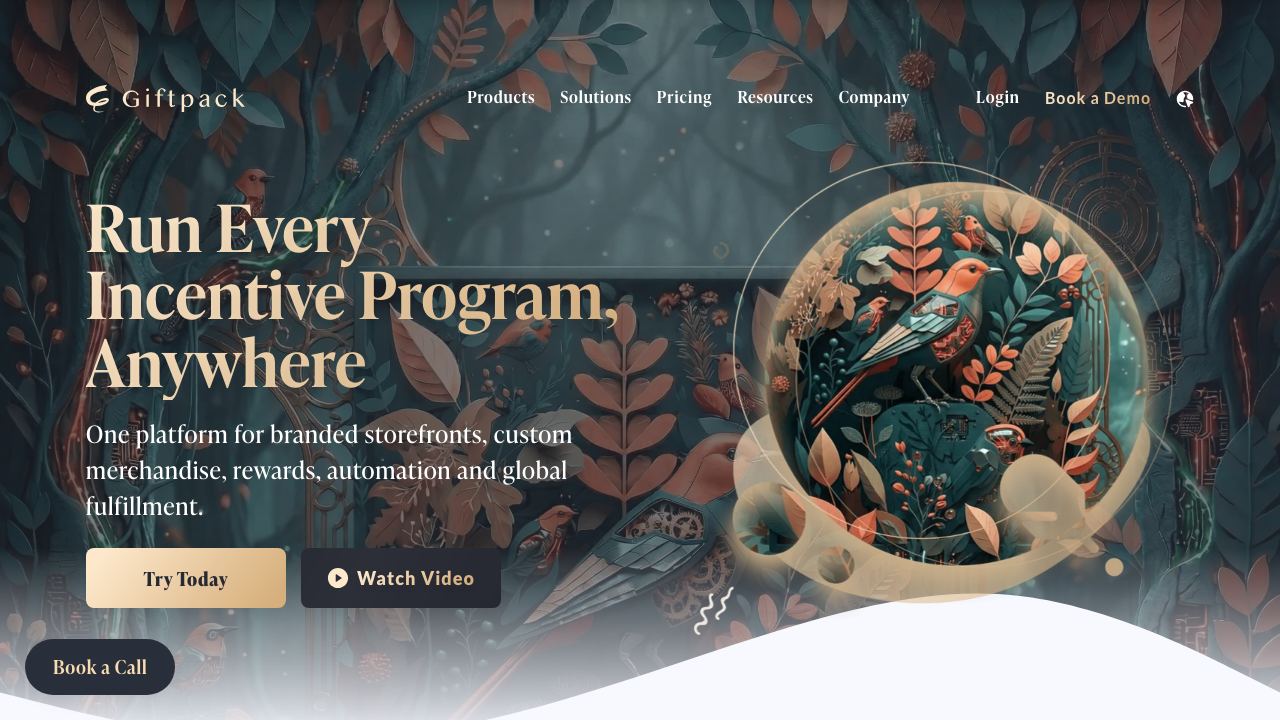 Giftpack website screenshot