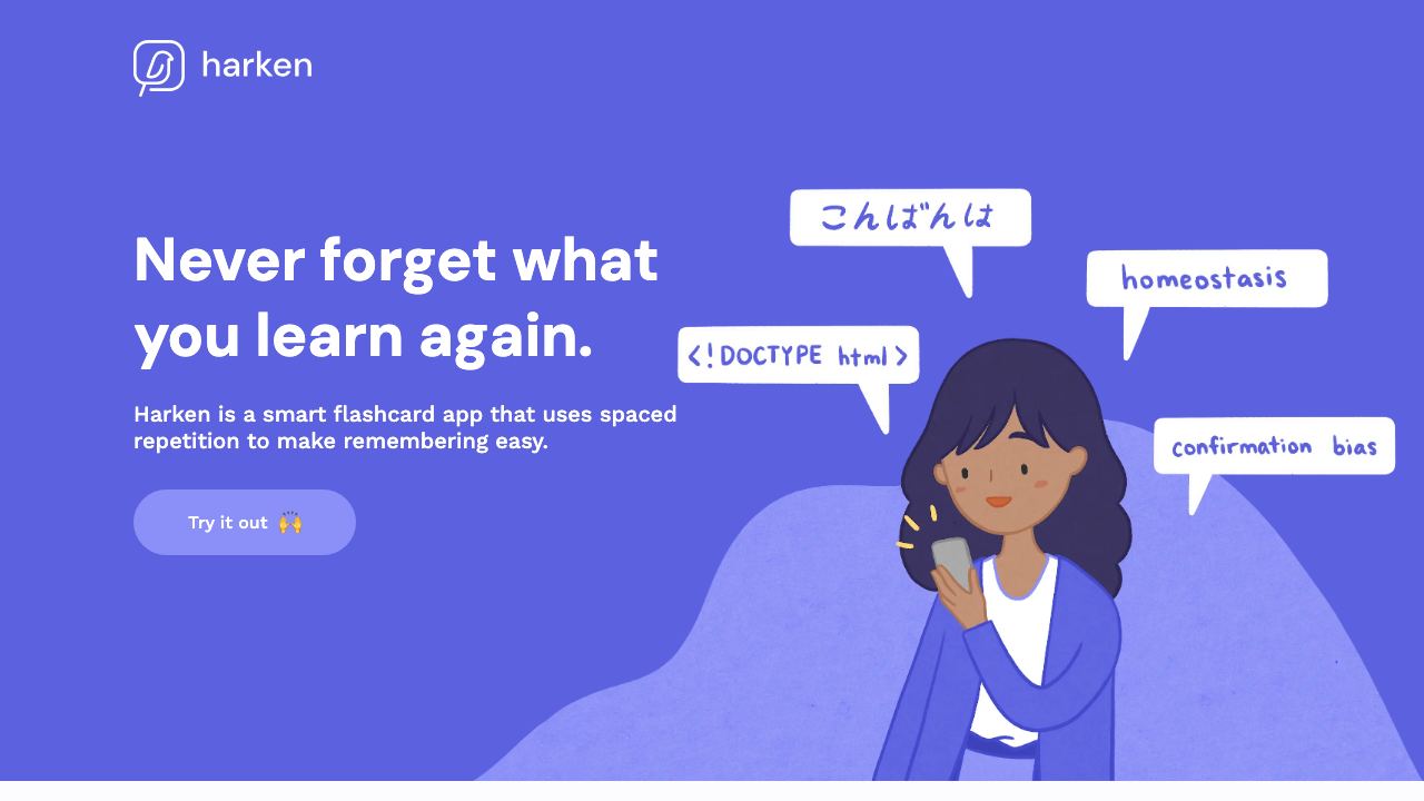 Harken Chrome Extension 网站截图