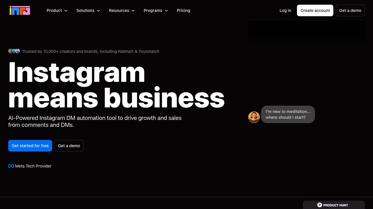 Inro website screenshot
