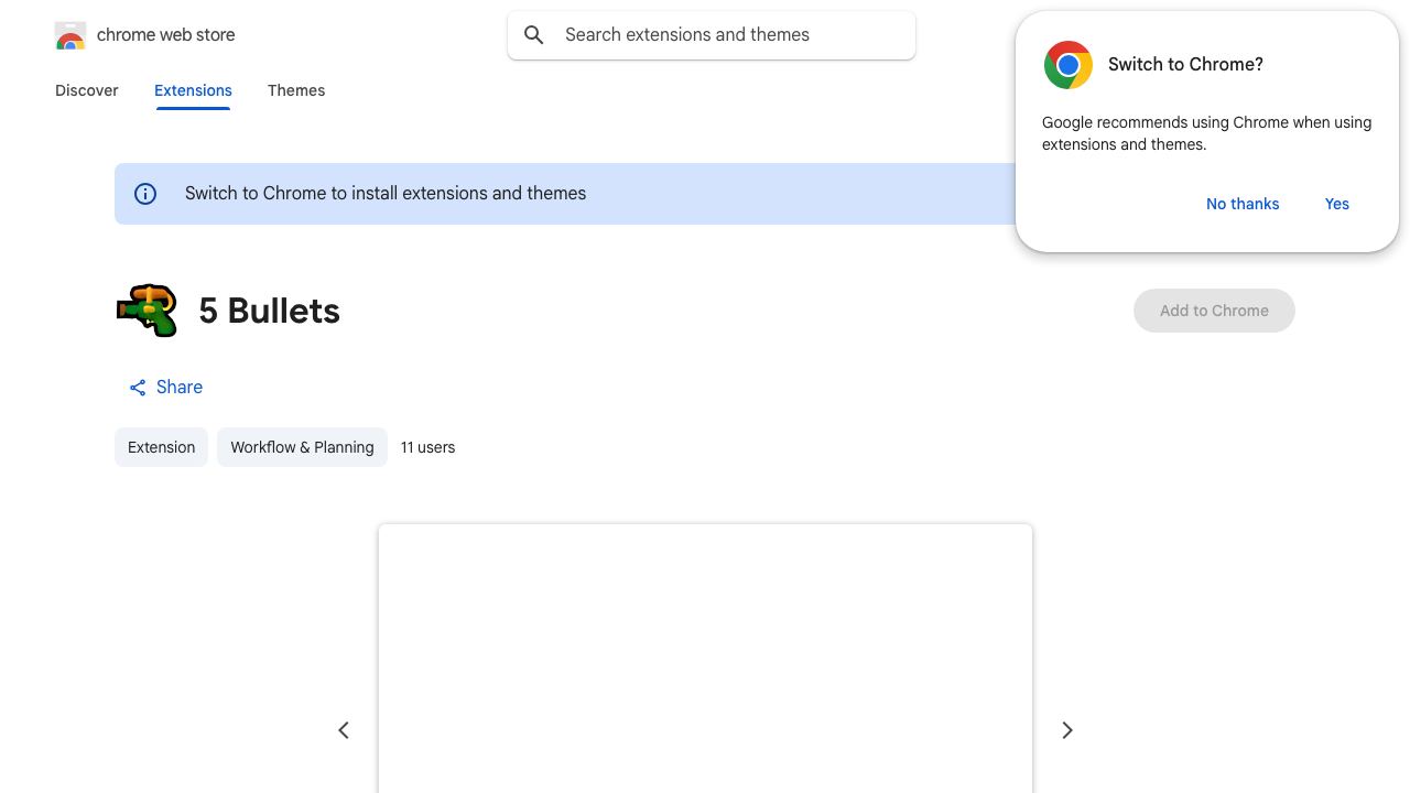 5 Bullets 网站截图