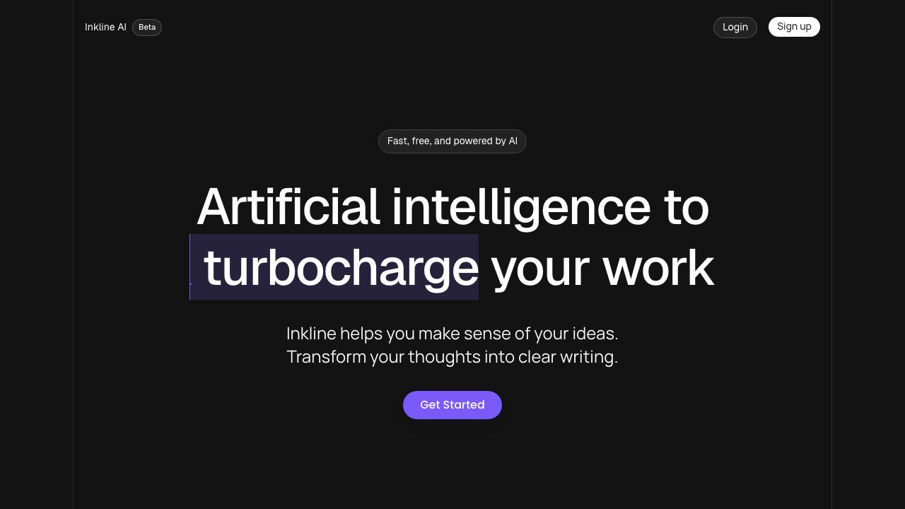 Inkline AI 网站截图