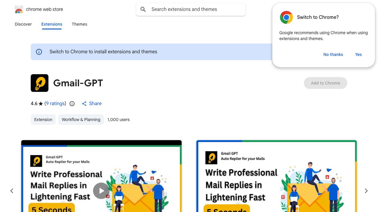 Gmail-GPT website screenshot