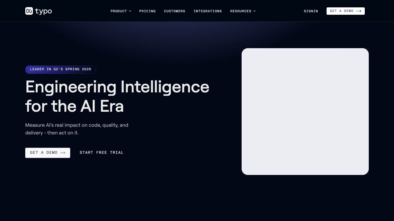 Typo website screenshot