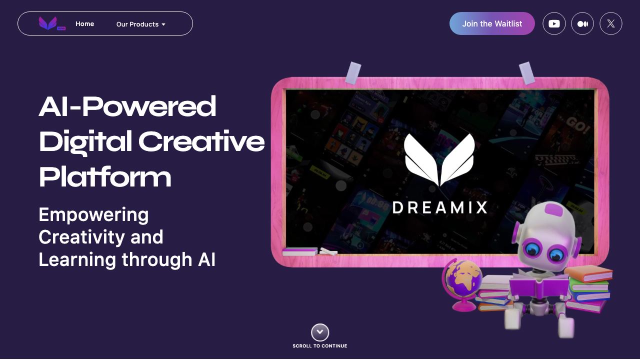 Dreamix 网站截图