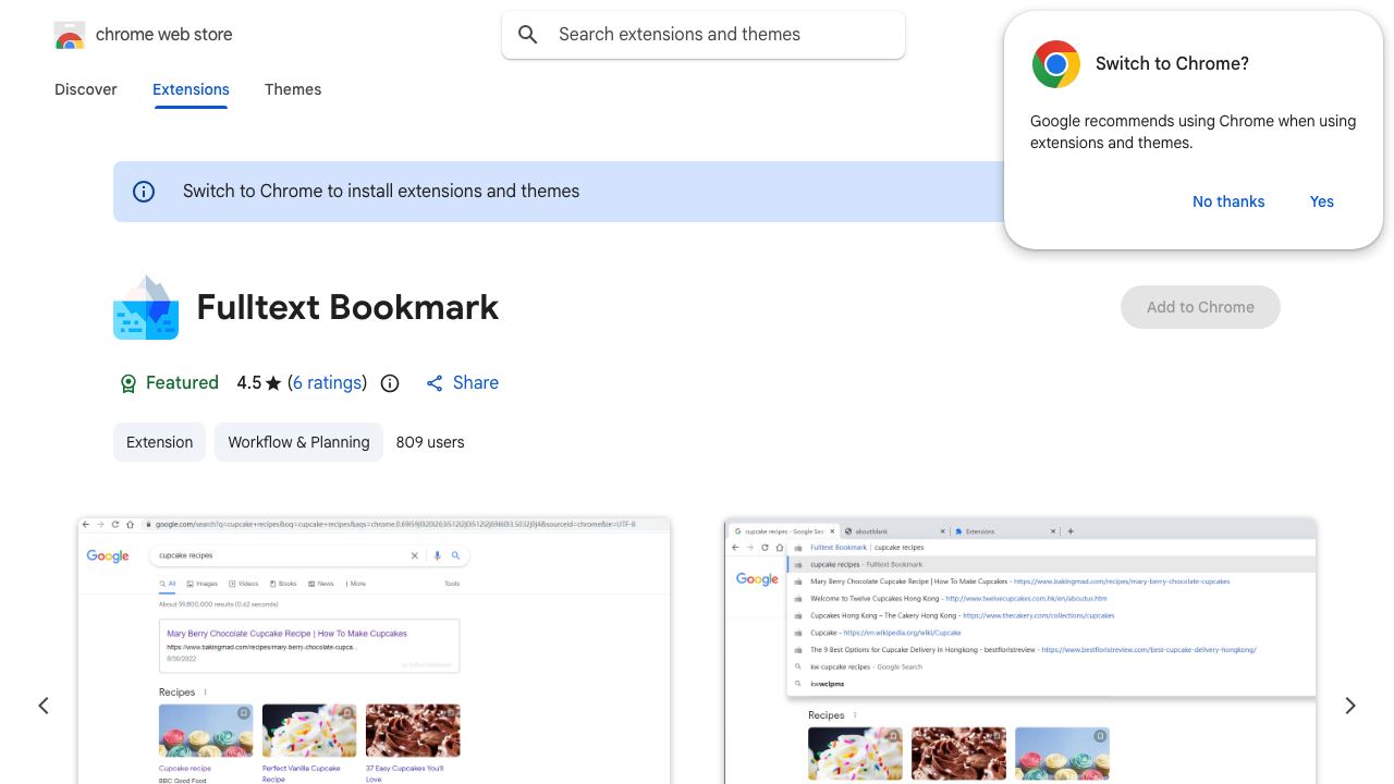 Fulltext Bookmark 网站截图