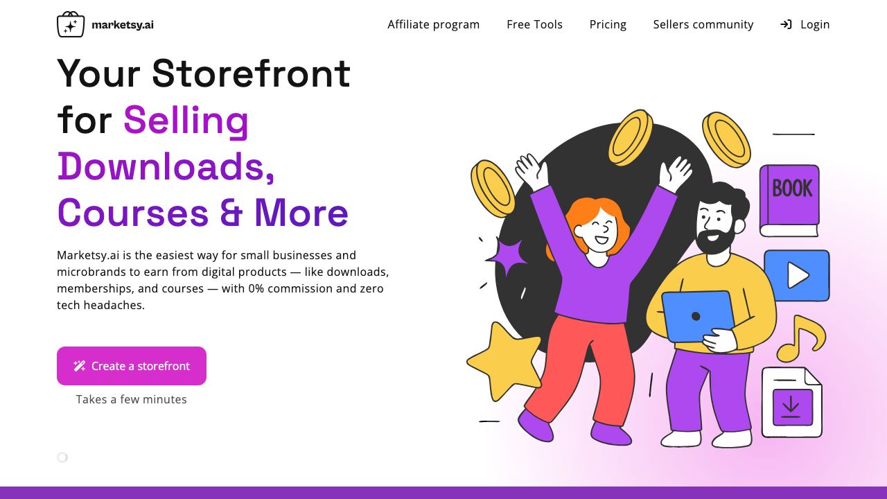 Marketsy.ai website screenshot
