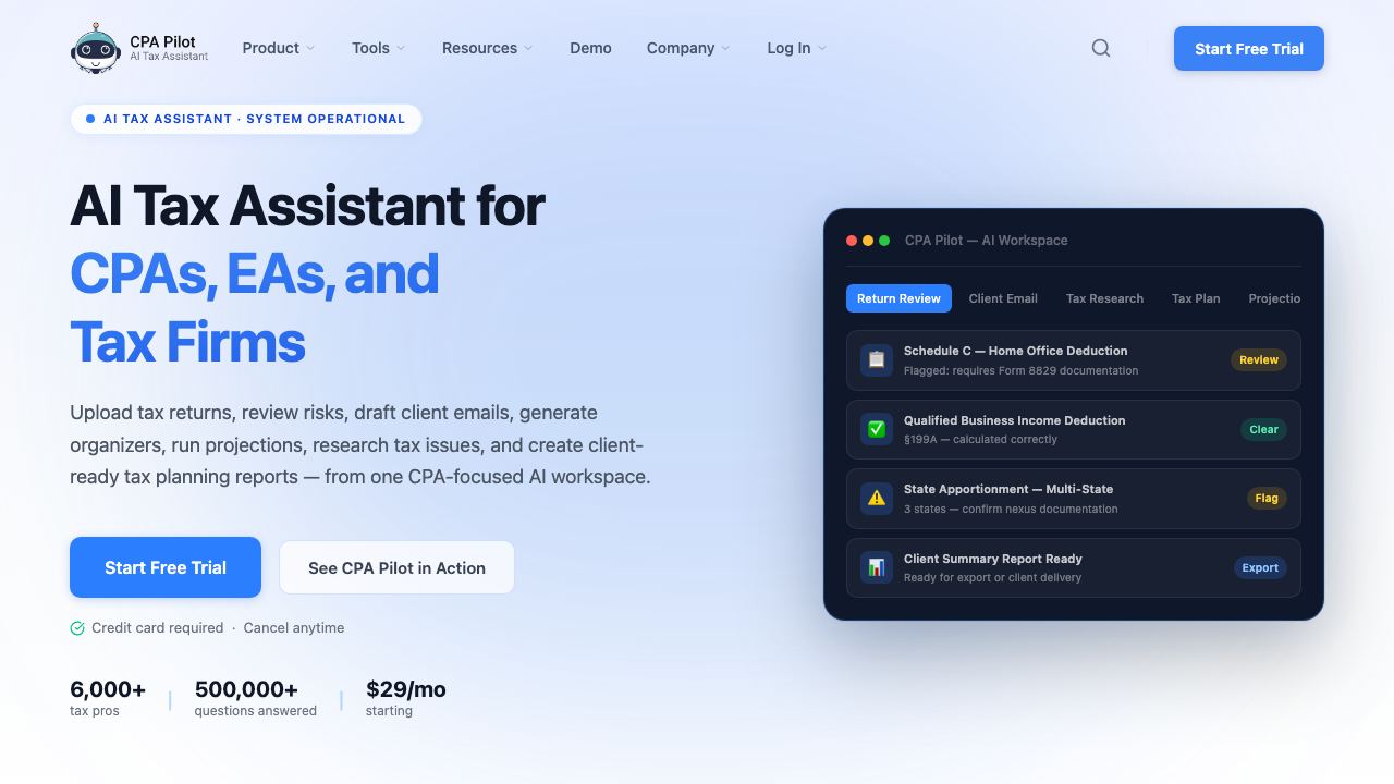 CPA Pilot 网站截图